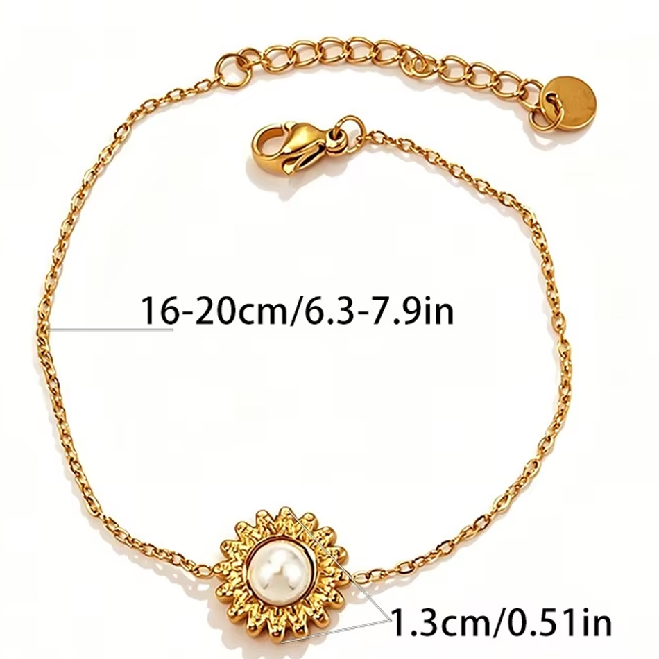 OEM Custom Jewelry Vintage Damen zierliche vergoldete Edelstahl-Zirkon-verstellbare Mode-Charm-Armbänder Schmuck